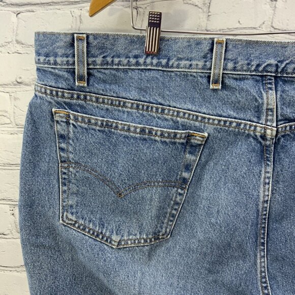 Levi’s 545 Blue Jeans Mens Sz 48 x 30 Loose Fit Medium Wash Vintage - Picture 9 of 12
